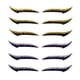 thumbnail image 1 of 6 pares de pegatinas delineadoras de ojos reutilizables, invisibles, autoadhesivas, para maquillaje de ojos, para mujeres y niñas, color amarillo y morado., 1 of 5