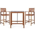 thumbnail image 1 of Patiojoy 3-Piece Dining Table Set Acacia Wooden Table & Chair Set for Outdoor & Indoor Natural, 1 of 6