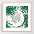 thumbnail image 2 of Beach house patio - Illustration Beach Tropical Coastal Pastel Summer Minimalist Palm Tree Unframed Wall Art Print 6 x 6 inches, 2 of 9