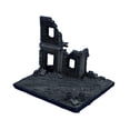 thumbnail image 1 of Modelo de casa en ruinas a escala 1:72, diseño en miniatura, micropaisaje, base para escena, accesorios, materiales de bricolaje, diorama, accesorio, 1 of 8