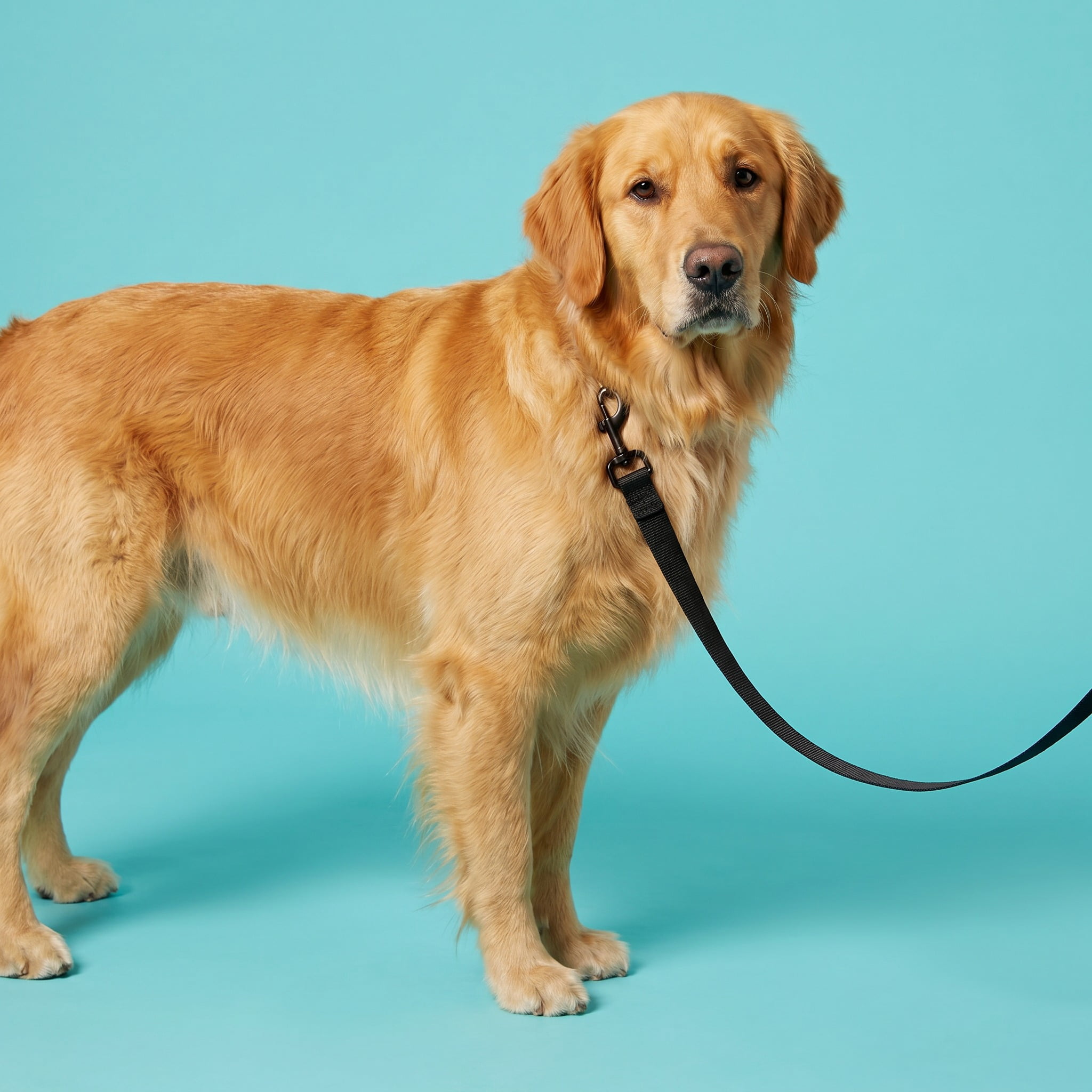 (3 pack) Vibrant Life 6' Solid Polyester Leash, Black, L
