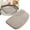 Light Gray, variant on Dirt Trapping Door Mat Half Round 15.7" x 23.6", Non-Slip Machine Washable Entry Rug, Entrance Mat, Indoor Front Door Mat, Super Absorbent Entryway Rug for Muddy Shoes & Paws, Gray