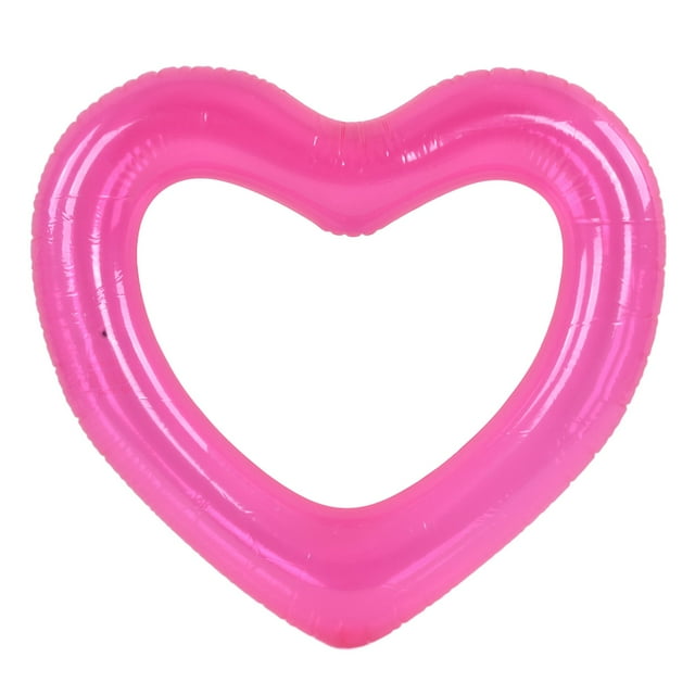 Flotador De Piscina Con Forma De Corazón, Material De PVC, Tubos Flotantes De Estilo Romántico, Ligeros Y Respetuosos Con La Piel, Para Verano