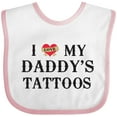 thumbnail image 3 of Inktastic I Love My Daddy's Tattoos Boys or Girls Baby Bib, 3 of 4