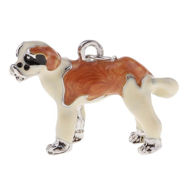 Adorable Puppy theme Accesorio para joyas Dijes para perros Collar Pulseras Tobilleras Fornituras Accesorio para el cabello Superficie plateada naranja blanca Soledad dijes colgantes