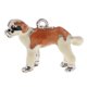 thumbnail image 1 of Adorable Puppy theme Accesorio para joyas Dijes para perros Collar Pulseras Tobilleras Fornituras Accesorio para el cabello Superficie plateada naranja blanca Soledad dijes colgantes, 1 of 10