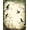 Green Brown, Pattern 1, variant on Design&I 8'x10' Washable Area Rug Moody Whimsical Bird Botanical Vintage Scroll Foliage Border for Dining Room, Large Office, Lounge, Snag-Free