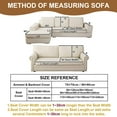 thumbnail image 6 of Eurhowing Sofa Cover for 1/2/3 Seater & L-Shape, Non-Slip Corduroy Stretch Couch Slipcover, Furniture Protector Mat Couch Cover for Kids/Pets (Light Coffee, 36''x47''), 6 of 9