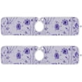 thumbnail image 2 of 2 Pack Faucet Mat Splash Guard for Kitchen Sink,Vintage Blue Flower Cornflower Blue Poppy 30"x5" Super Absorbent Microfiber Sink Protector Mat, Kitchen Sink Mat Kitchen Sink Accessories, 2 of 7