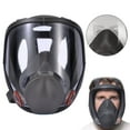 thumbnail image 2 of Large Field of View Dust Protection Gas Mask Jwdx Full Facepiece Reusable Respirator 6800 Niosh Large Lens Ansi High Impact Silicone Seal Four Point Harness Comfortable Fit Painting Dust, 2 of 9