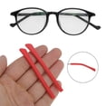 thumbnail image 2 of Unique Bargains 5 Pair Eyeglass Temple Tips Flat Head Square Hole Pattern Anti-slip Ear Hooks 2.72"x0.27" Red, 2 of 5