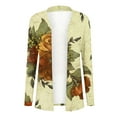 thumbnail image 4 of LOVZFMLL Cardigan pour Femmes, Cardigan Veste à Manches Longues à Imprimé Floral Tendance, 4 of 6