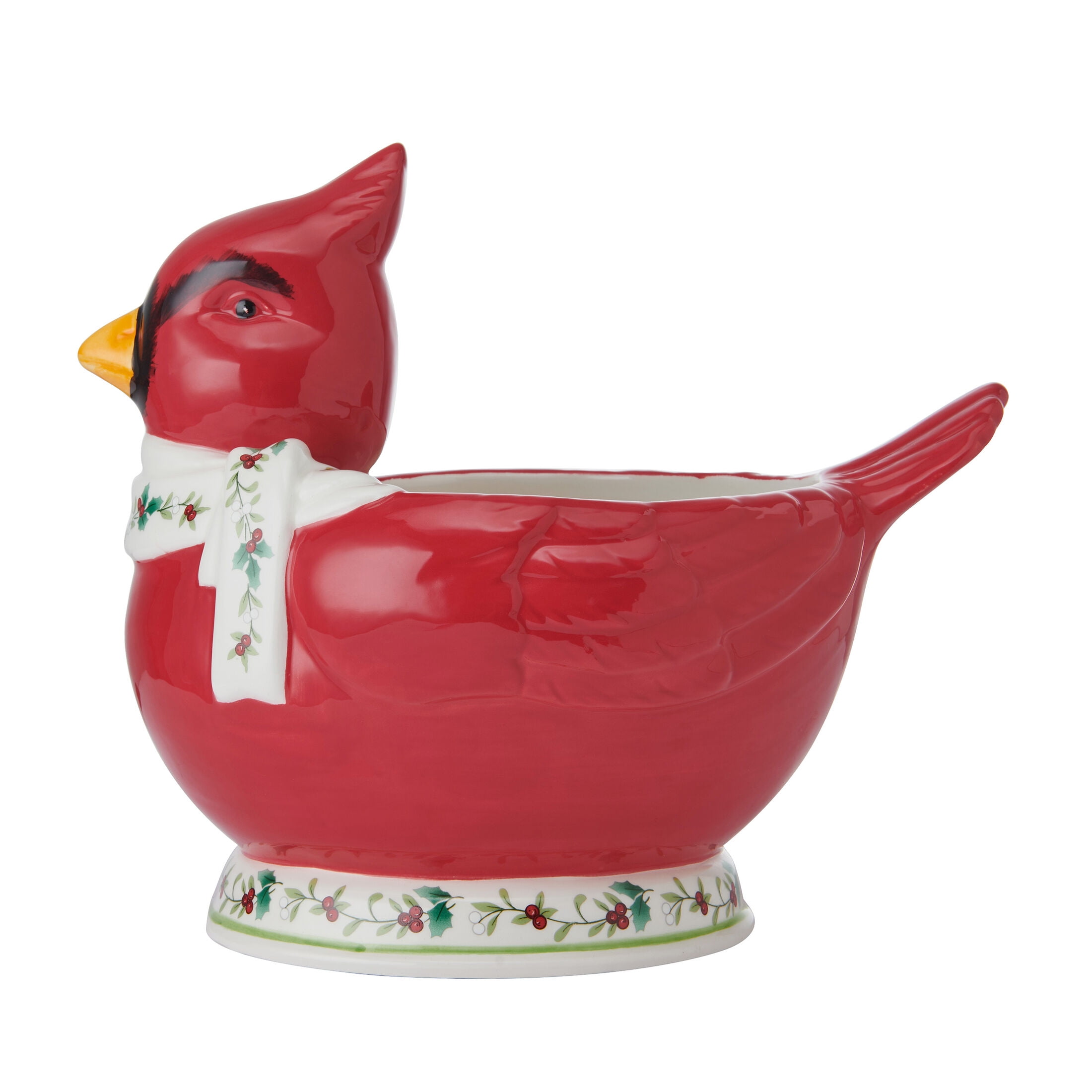 Pfaltzgraff Winterberry Dolomite 45 oz Cardinal Treat Bowl