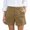 Coffee, variant on CQONEPT Women's Linen Shorts with Pockets Button Loose Fit Summer Pull on Outdoor Hiking Solid Short Pants Coffee M