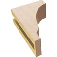 thumbnail image 6 of 3"W x 6"D x 9"H Classic Moab Rough Cedar Woodgrain TimberThane Corbel, Primed Tan, 6 of 6