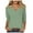 Light Green, variant on Women's V Neck T-Shirt Summer Fashion Comfortable Casual Fit 3/4 Sleeve Soft Breathable Stretchy Tee for Everyday Wear