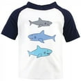thumbnail image 3 of Hudson Baby Toddler Boy Swim Rashguard Set, Sharks, 3 Toddler, 3 of 4