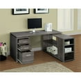 thumbnail image 5 of Pemberly Row L Shape Writing Desk in Weathered Gray and Silver, 5 of 5