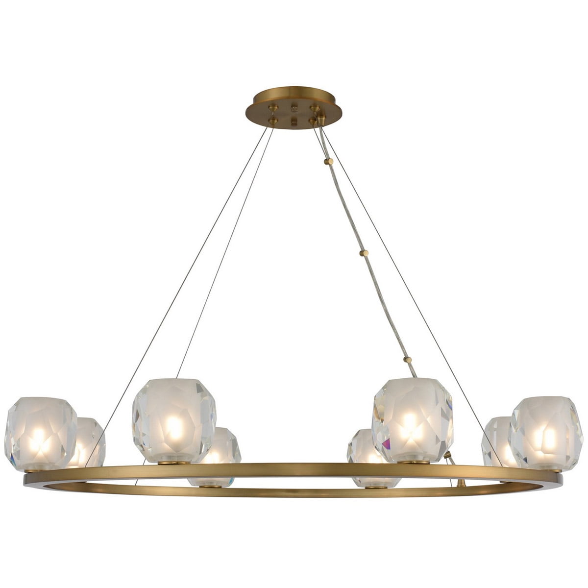 Pendants 8 Light Fixtures With Winter Brass Finish Steel Material G9 168 24 Watts Walmart Com