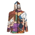 thumbnail image 2 of Gravity Falls Full Zip Hoodies Hooded Long Sleeve Jacket Lightweight Sweatshirt Warm Winter Coats 2XL, 2 of 6