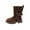 Coffee, variant on CAICJ98 Boots for Girls Suede Leather Mid Calf Boots Fashion Winter Boots Side Zipper Kids Knee High Boots for Girls (Toddler/Little Kid/Big Kid),13