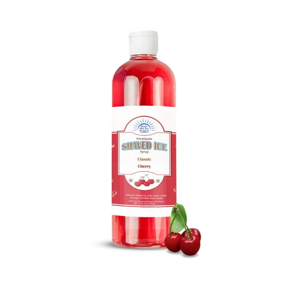 Under the Sun Products- 17oz Bottle of Snow Cone Syrup- Cherry Flavor