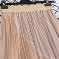thumbnail image 6 of Ygbgbb Women's 2026 Tulle Maxi Skirt High Waisted Pleated Long Skirt Lightweight Spring Summer Casual Skirt Flowy A-Line Skirt Trendy Mesh Skirt Khaki Free Size, 6 of 6