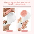 thumbnail image 5 of Snmubt Three In Vibrating Facial Cleansing Brush Ipx7 With 3 Brush Heads Face Brush Use For Exfoliating Massaging And Cleansing (White), 5 of 9