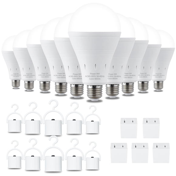 Bombilla de emergencia DEBAOBULB recargable 9W 6000K 120V