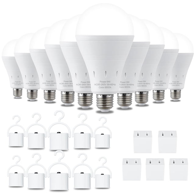 Bombilla de emergencia DEBAOBULB recargable 9W 6000K 120V