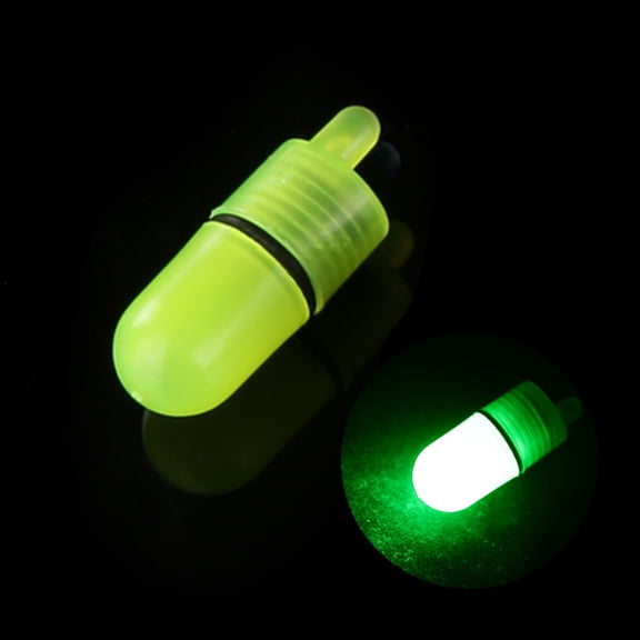 SeekLGT Fishing Bell with LED Night Light, Portable Fishing Rod Clip Bite Alarm, Green Glow Fishing Alert Tool for Night Fishing and Shore Fishing, 1pc