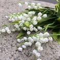 thumbnail image 4 of Verdant Touch Flores de campana blancas sintéticas, 12 unidades, lirio artificial del valle, flores falsas de alta simulación para decoración del hogar y boda, 4 of 7