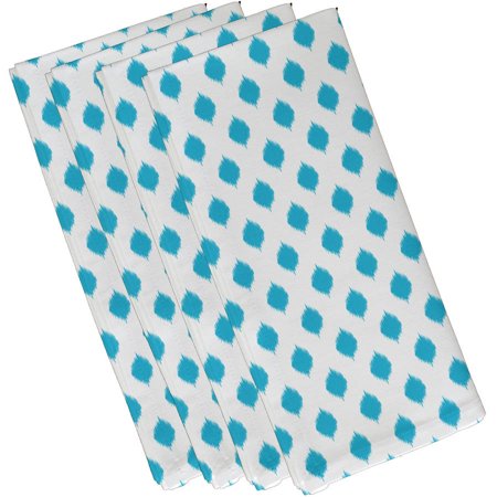 Simply Daisy 19  x 19  I-Kat U-Dog Geometric Print Napkins  Set of 4