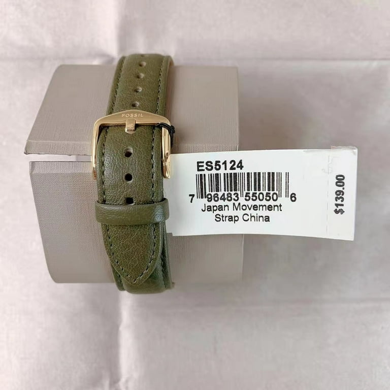 Leather belt for outlet fossil watch