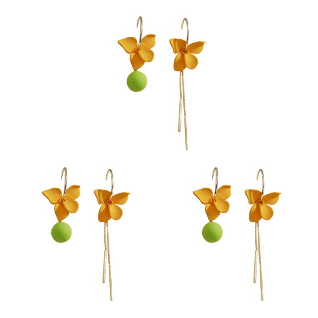 Jumpingount 1 par de pendientes largos de borla, boda asimétrica, joyería de moda delicada, accesorios de decoración, regalos para niñas, Type1 NO1