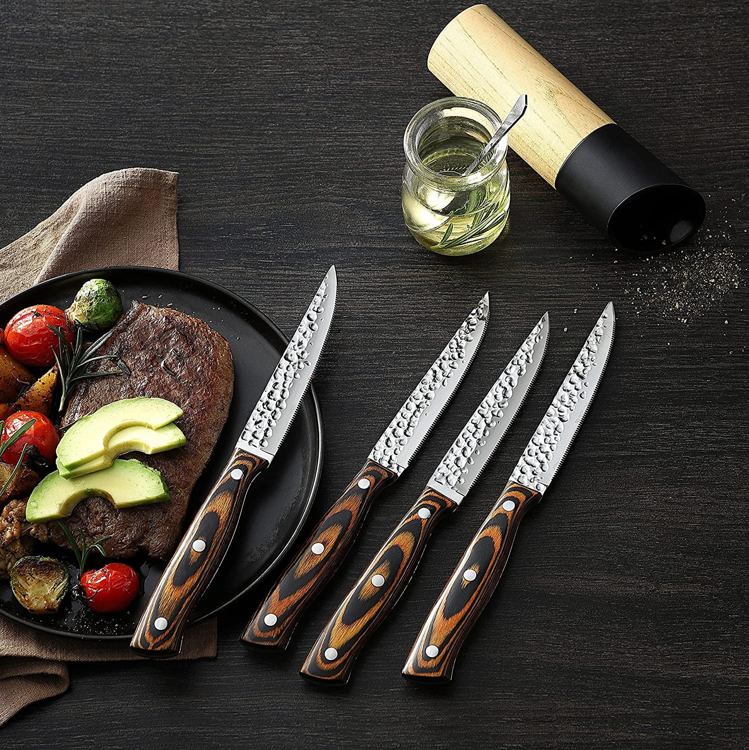 FETERVIC Knife Set with Block, 12-Piece Premium Kitchen Knife Set with Chef  Knife, Sharpener and Serrated Steak Knives, Ultra Sharp German Stainless  Steel Chef Knife Set - Coupon Codes, Promo Codes, Daily