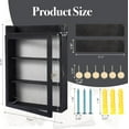 thumbnail image 4 of 11x16 Shadow Box Frame with Light, Memorial Display Case with Shelves and Top Platform, Deep Shadow Box for Wedding Flowers, Pet Memorial, Bridal Memories, Black, 4 of 14