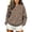 Coffee, variant on Sweatshirts for Women Long Sleeve Round Neck Ladies Rugby Print Casual Home Pullover Sweater