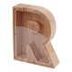 thumbnail image 1 of Alcancía de madera o bambú con forma de letras en inglés para guardar monedas, 1 of 8