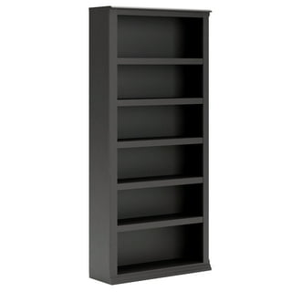 BLUEBELL Tall Narrow Bookshelf with 2 Drawers 5 Tier Bookcase Book