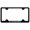 Black, variant on Honda Passport Stainless Steel Wide Body License Plate Frame (Black)