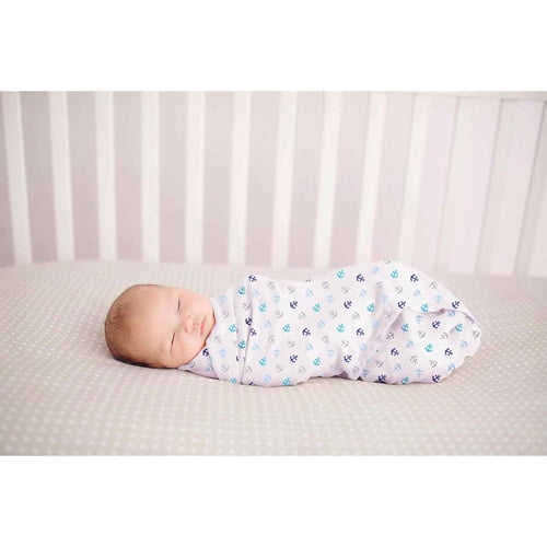 Garanimals SwaddleMe Muslin Blanket, Anchors