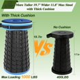 thumbnail image 6 of 2025 Upgraded XXL Collapsible Stool with Cushion 19.7",1000lbs Max Weight,Wider & Taller Pop Up Seat, Heavy Duty Portable Retractable Folding Chair or Travel Foot Rest for Camping & Outdoors, 6 of 15