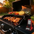 thumbnail image 4 of Digital Meat Thermometer, 2 Temperature Probes Food Thermometer for Outside Grill, Waterproof Cooking Thermometer Red/Black, 4 of 6