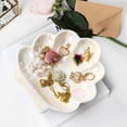thumbnail image 2 of KLKCMS Shell Jewelry Dish Ceramic Decorative Holder for Keys Bracelets Bedside, 2 of 9