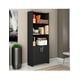 thumbnail image 4 of Librero 5 Repisas Moderno Decorativo Con Puertas Negro 56118 SKAL LIVING, 4 of 7