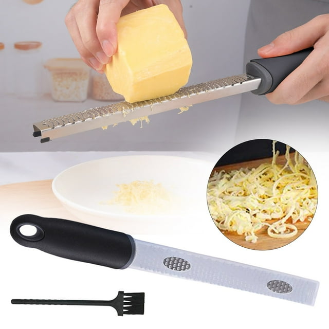 Tyeign Hard Cheese Grater Multi-Purpose Stainless Steel, Sharp Zesting Tool with Non-Slip Silicone Handle & Protective Cover, Restaurant-Grade Kitchen Gadget for Parmesan Chocolate Nuts