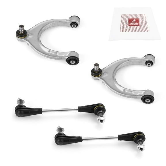 Metrix Premium Chassis Parts - 4 PC Front L/R Upper Control Arm & Front Sway Bar Stabilizer End Link Kit Fits 2017-2020 BMW 530i, 2017-2020 BMW 540i, Replacement CMS101584, MS108257
