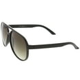 thumbnail image 3 of Retro Large Teardrop Shaped Lens Aviator Sunglasses 60mm (Black / Smoke Gradient), 3 of 4
