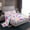 Pink White, variant on Homewish Watercolor Floral Twin Sheet Sets,Modern Graffiti Flower Twin Fitted Sheet,Pink White Flat Sheet For Girls Teens,Luxury Bedroom Decor,3pcs